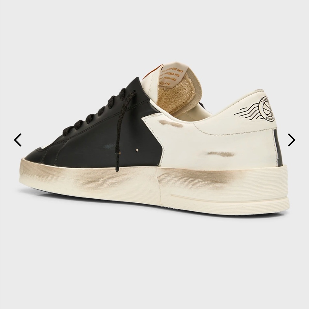 Golden Goose Stardan- Black and White Star Sneakers - Picture 3 of 9